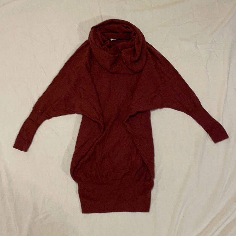 Cowl Neck Sweater Dress